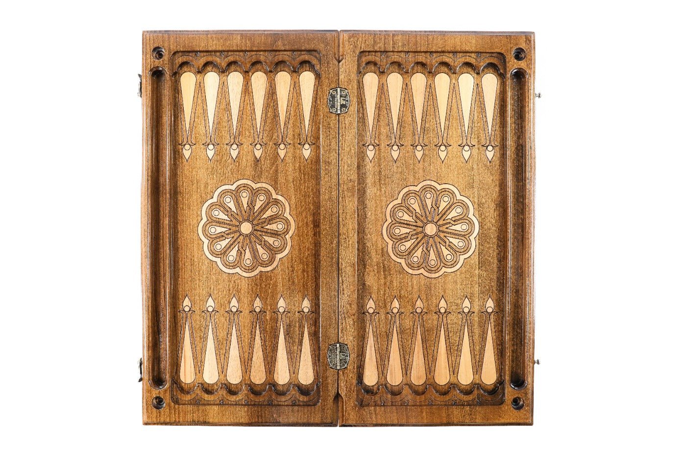Wooden Backgammon Set Lion  23.6" | 60 cm - Unumperfectus