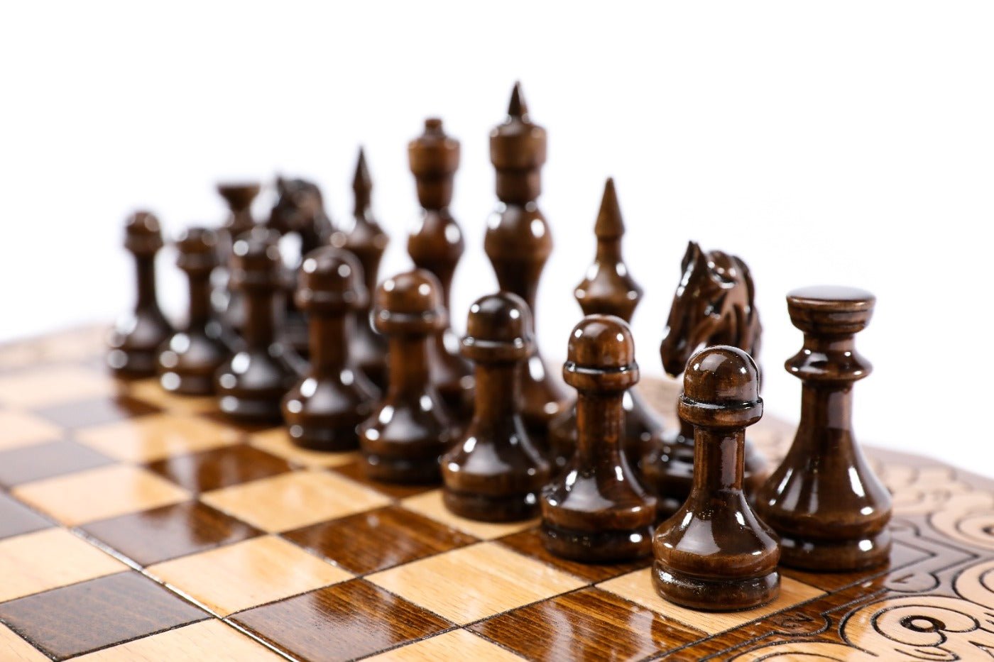 Armenian Ornamental Chess Set & Backgammon Board 15.7" | 40 cm - Unumperfectus