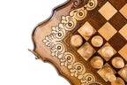Armenian Ornamental chess and backgammon set - carrying case included