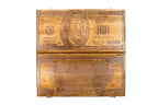 100 Dollar Bill backgammon board in wood by Hrachya Ohanyan