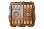 Coat of Arms of Armenia backgammon board - angled view