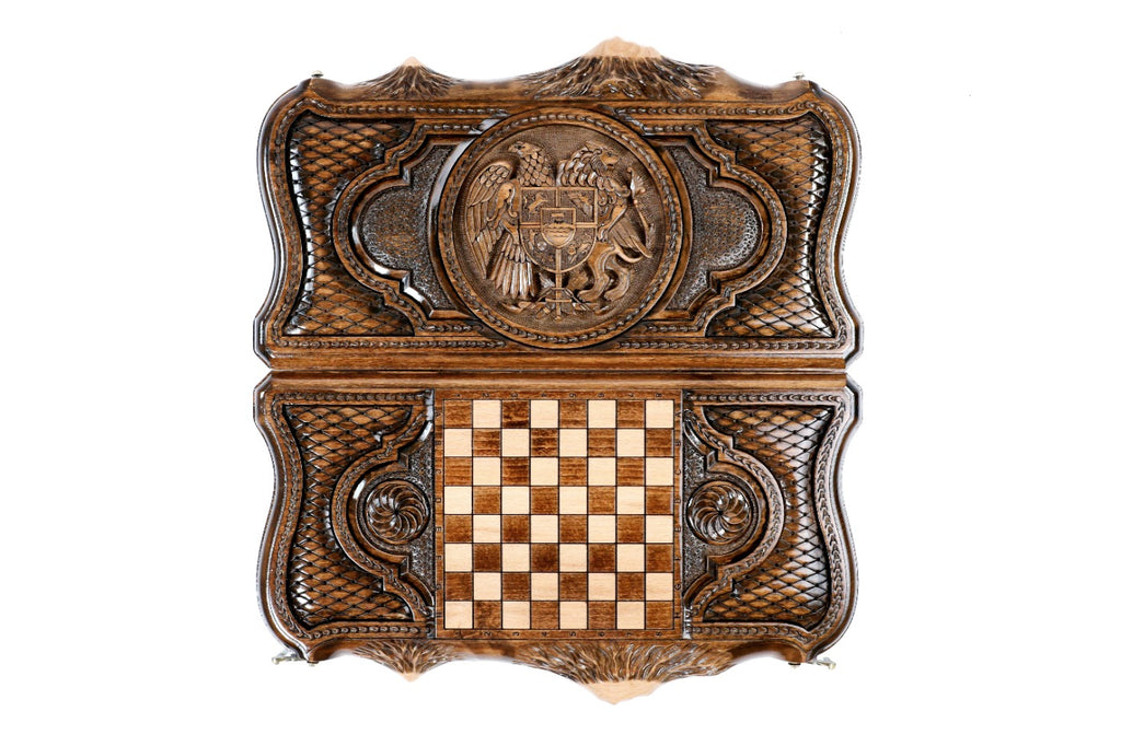 Backgammon Board - Coat of Arms of Armenia - Unumperfectus