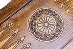 Coat of Arms of Armenia backgammon board - carrying case and accessories
