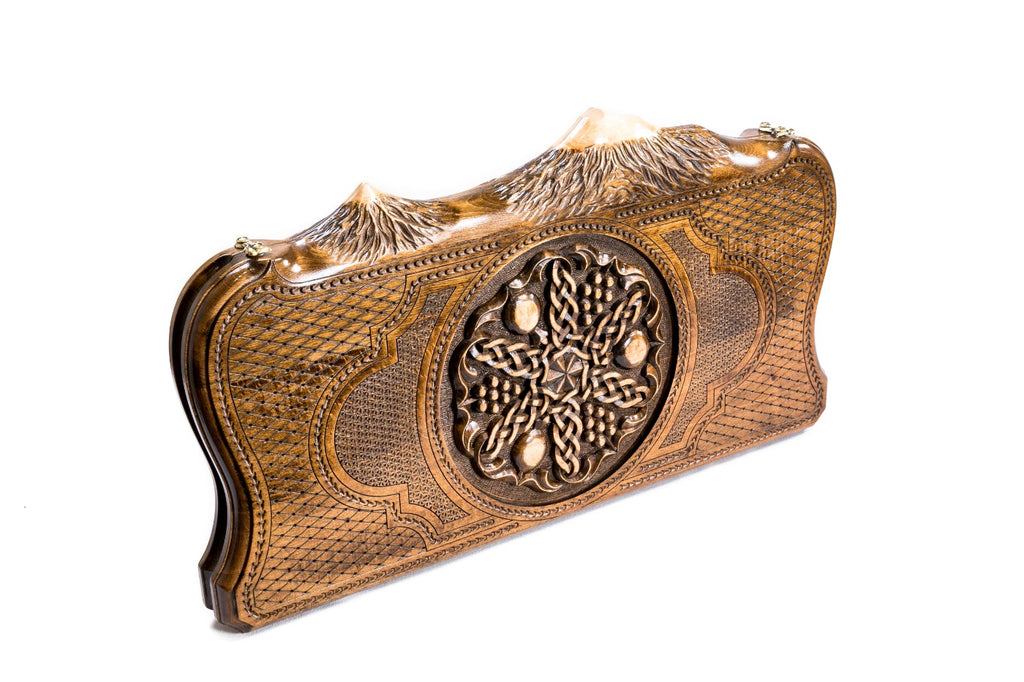 Backgammon Board - Pomegranate & Grape Cluster - Unumperfectus