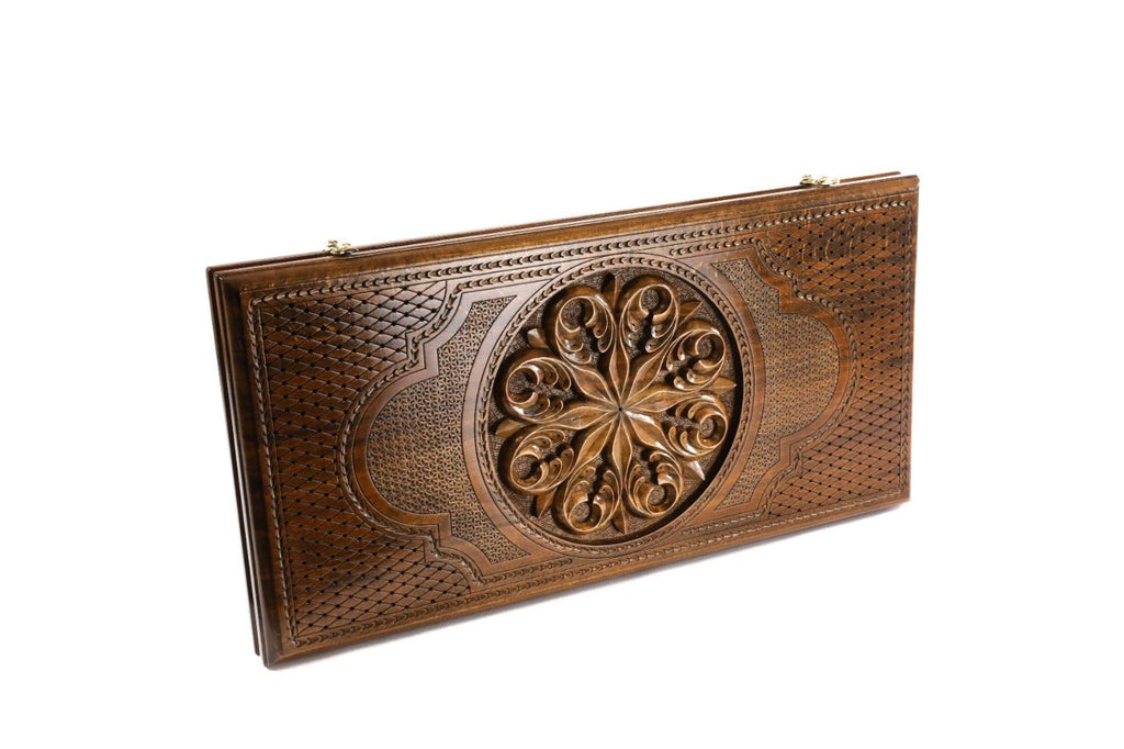 Backgammon Board - Ornamental Wooden Classic Edition - Unumperfectus