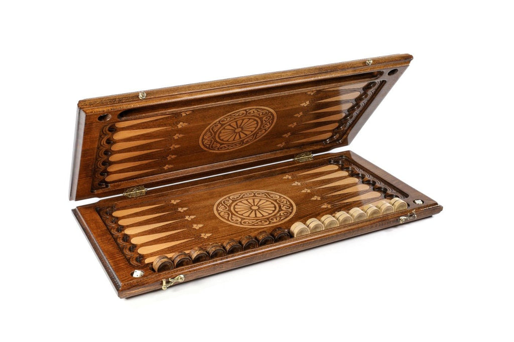 Backgammon Board - Ornamental Wooden Classic Edition - Unumperfectus