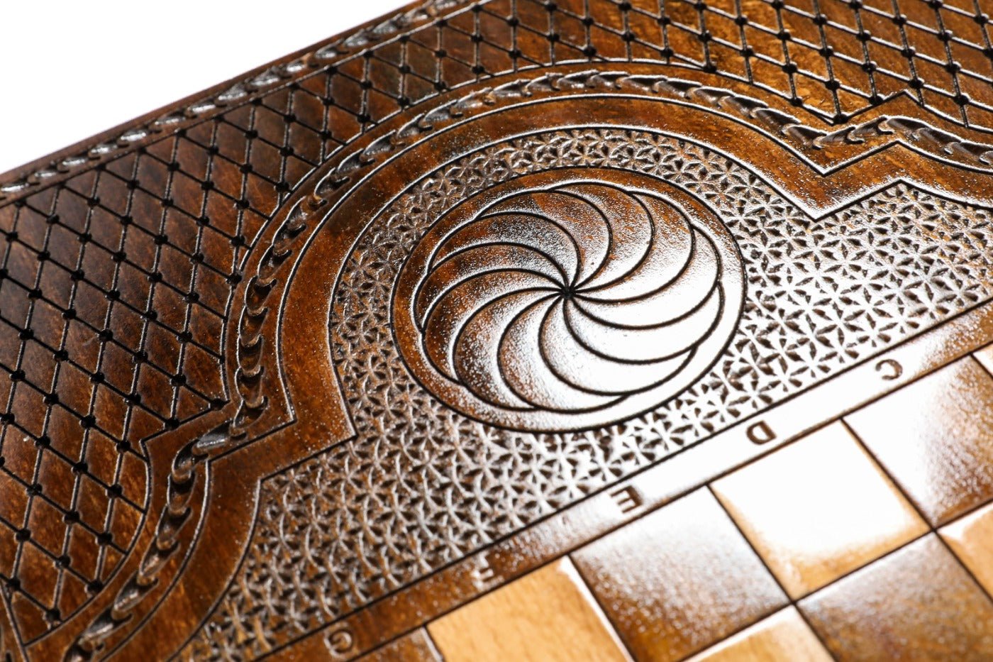 Backgammon Board - Ornamental Wooden Classic Edition - Unumperfectus