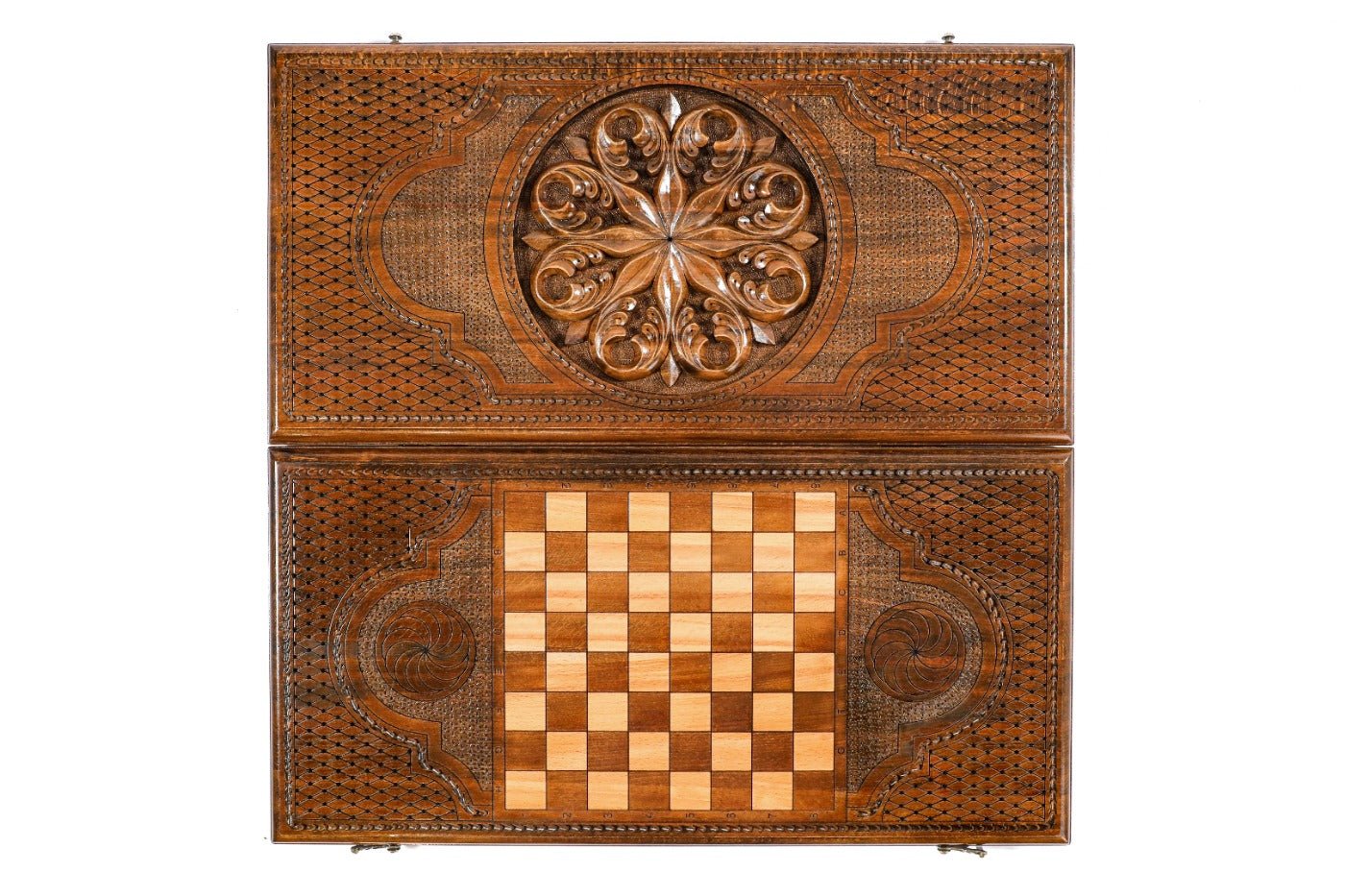 Backgammon Board - Ornamental Wooden Classic Edition - Unumperfectus