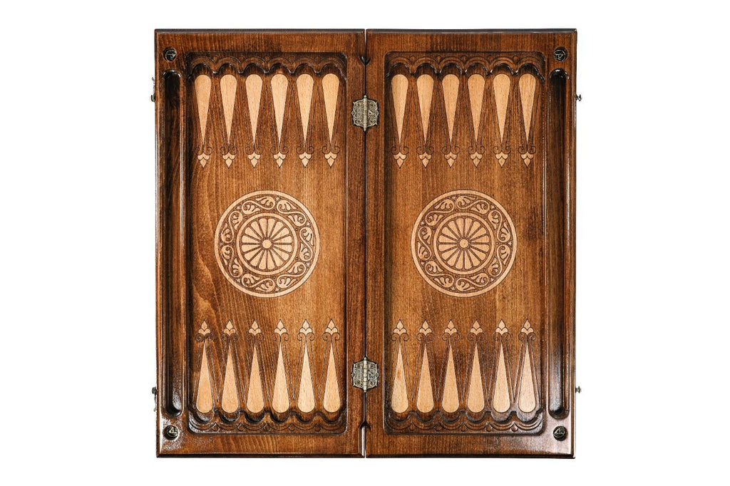 Backgammon Board - Ornamental Wooden Classic Edition - Unumperfectus