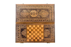 Lori Carpet Pattern backgammon board in wood by Hrachya Ohanyan