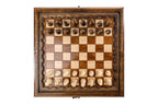 Classic Carved chess set - angled view showing the craftsmanship