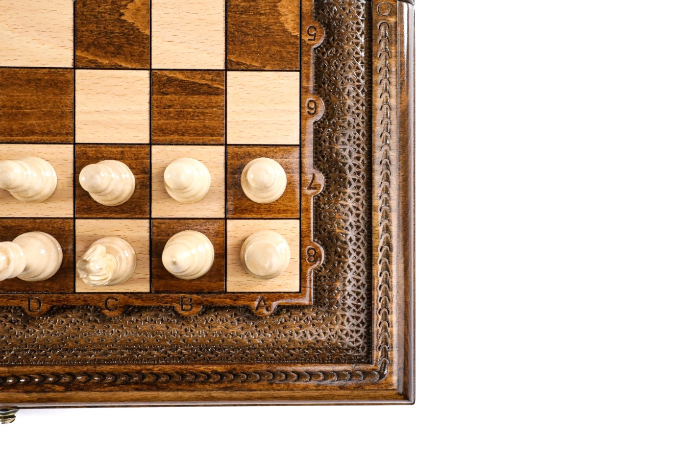 Classic Carved Chess Set – Wooden Chess Set 15.6" - Unumperfectus
