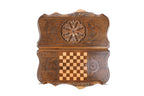 Ornamental Heritage backgammon board - corner detail of the board