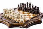 Luxury Star Shaped Chess Set Wooden Designer Board