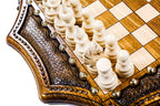 Luxury Star Shaped Chess Set Wooden Designer Board