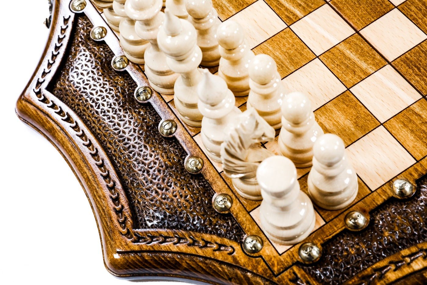 Luxury Star Shaped Chess Set Wooden Designer Board - Unumperfectus