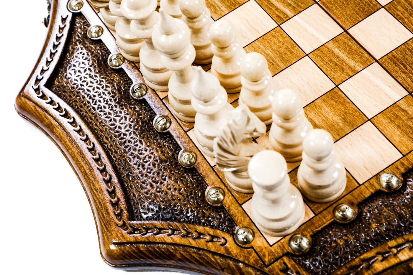 Luxury Star Shaped Chess Set Wooden Designer Board - Unumperfectus