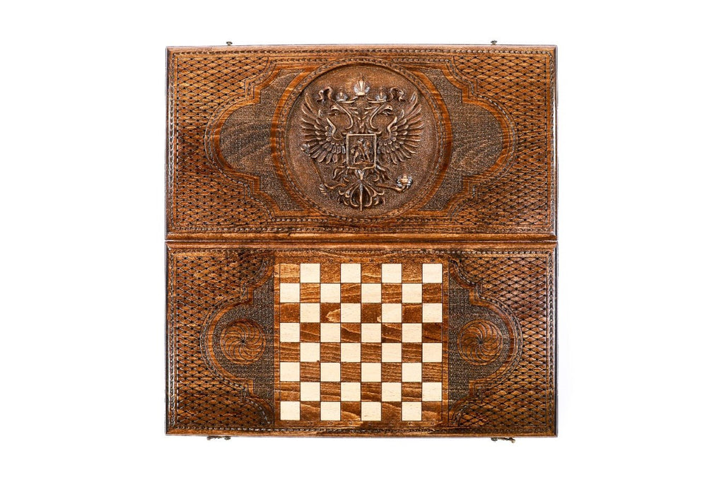 Backgammon Board - Coat of Arms of the Russian Federation - Unumperfectus