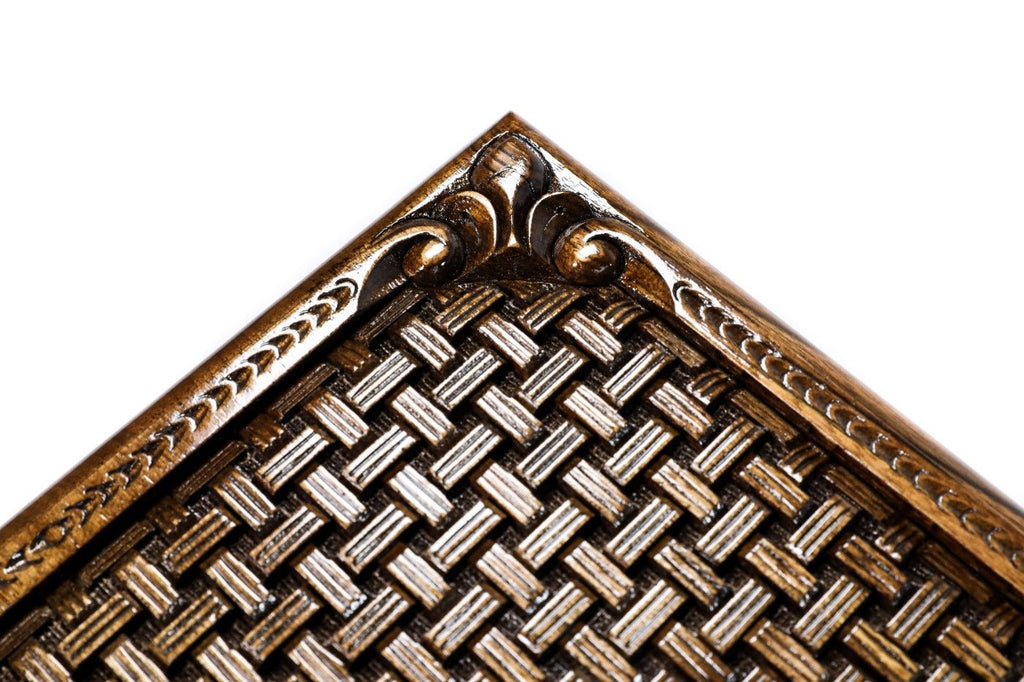 Backgammon Board - Eternity Symbol Wooden Classic Braid - Unumperfectus