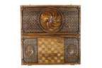 Eternity Symbol Classic Braid backgammon board in wood by Hrachya Ohanyan