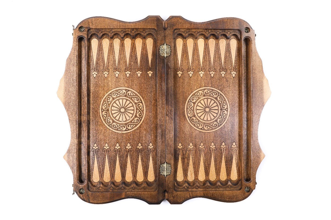 Backgammon Board - Ornamental Snowflake - Unumperfectus