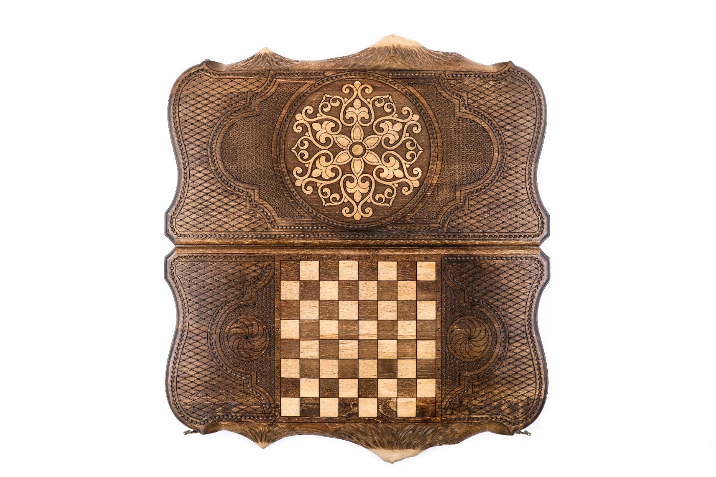 Backgammon Board - Ornamental Snowflake