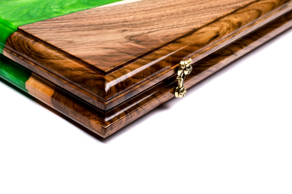 Backgammon Board - River Epoxy Two-Sided - Unumperfectus