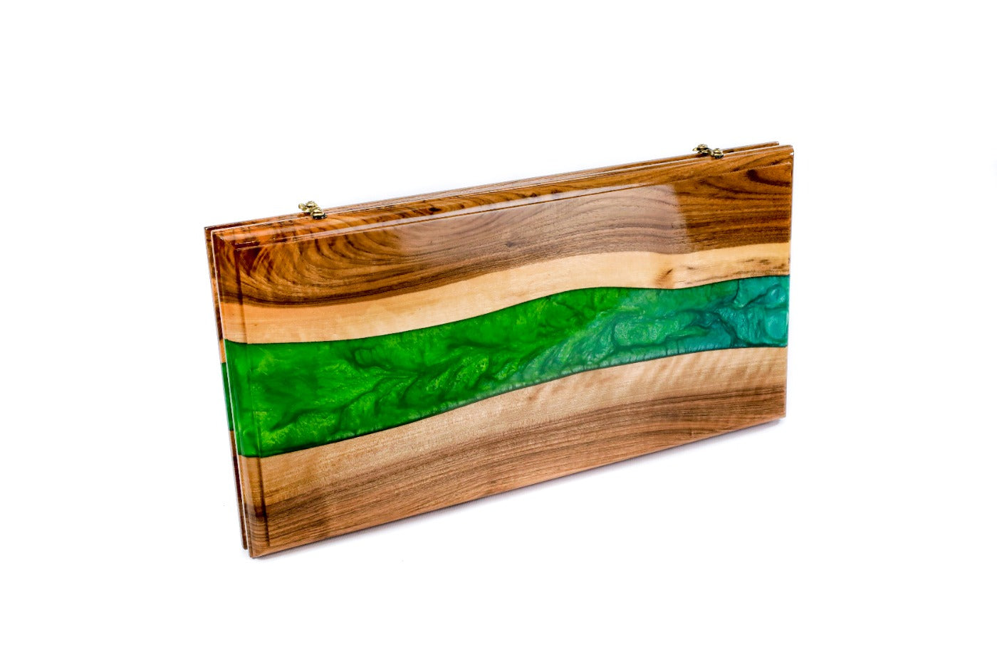 Backgammon Board - River Epoxy Two-Sided - Unumperfectus