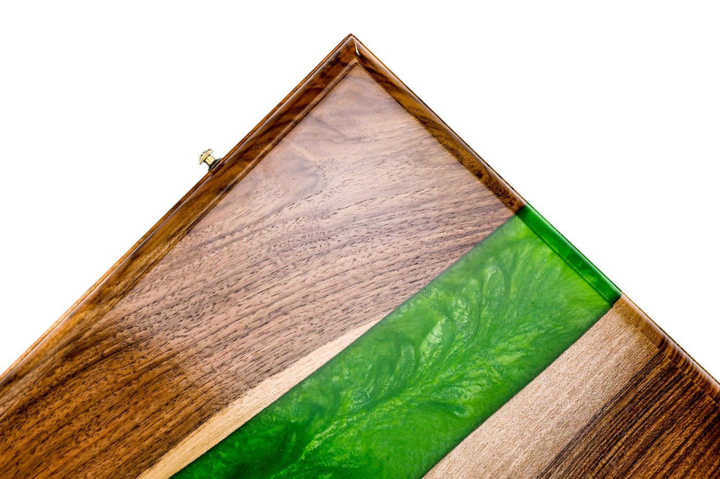 Backgammon Board - River Epoxy Two-Sided - Unumperfectus