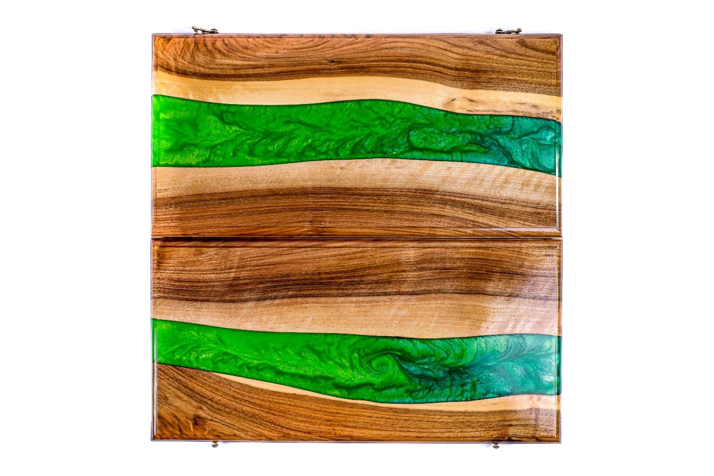 Backgammon Board - River Epoxy Two-Sided - Unumperfectus