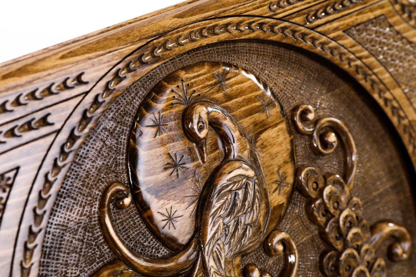 Backgammon Board - Peacock Majesty - Unumperfectus
