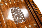 Designer Border backgammon board - close-up of the playing surface