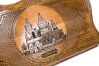 The interior view of the open Hrachya Ohanyan Etchmiadzin set highlighting the smooth wood finish and professional-grade pips.