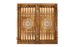 Classic Eternity backgammon board - detail of the wood grain and finish