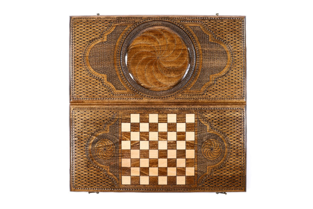 Classic Eternity Wooden Backgammon Board - Unumperfectus