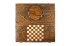 Classic Eternity backgammon board in wood by Hrachya Ohanyan