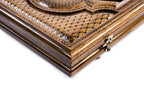 Garni Temple backgammon board - close-up of the carved design