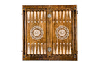 Garni Temple backgammon board - playing pieces and dice arranged on the board