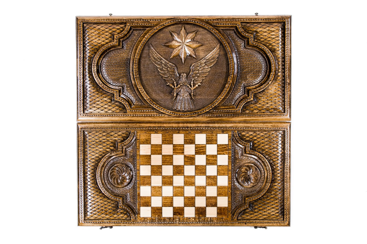 Backgammon Board - Eagle & Octagram - Unumperfectus