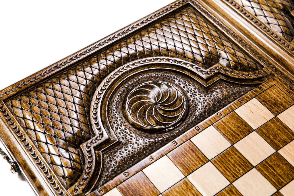 Backgammon Board - Eagle & Octagram - Unumperfectus