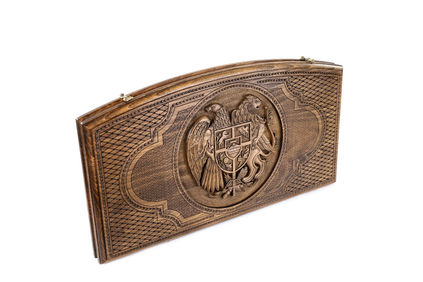 Backgammon Board - Coat of Arms of Armenia Arch-Style - Unumperfectus