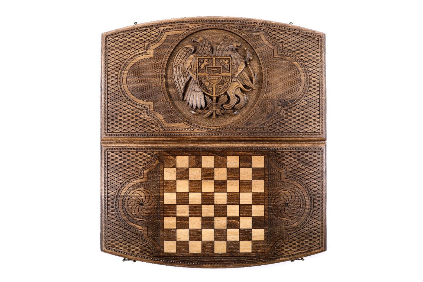 Backgammon Board - Coat of Arms of Armenia Arch-Style - Unumperfectus