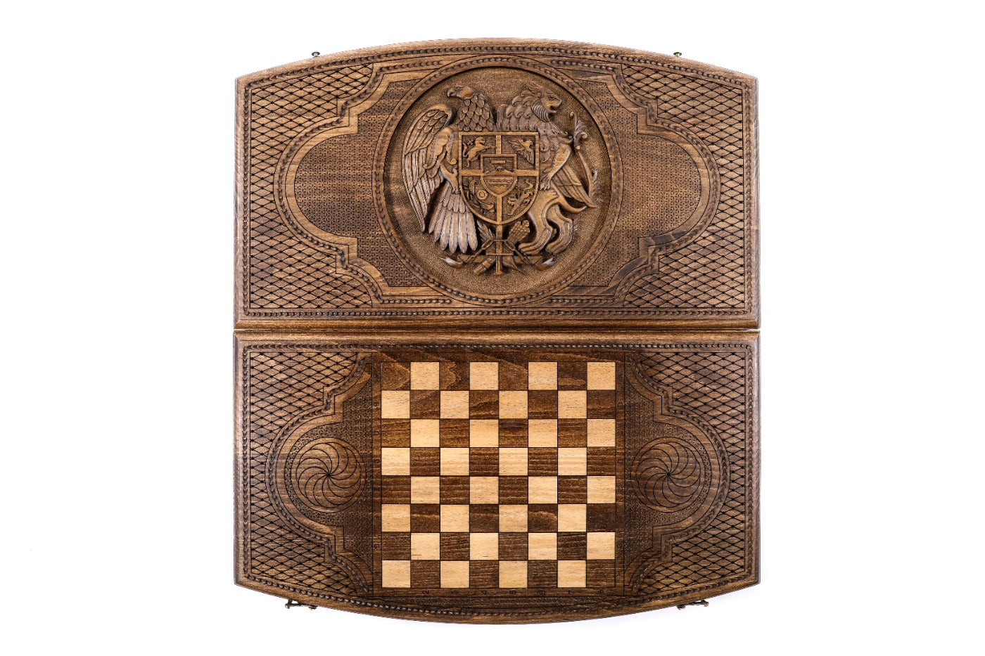 Backgammon Board - Coat of Arms of Armenia Arch-Style - Unumperfectus