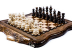 Mount Ararat Chess Set – Wooden Chess Set with Bronze Details