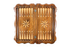 Octagram backgammon set - side profile showing the craftsmanship