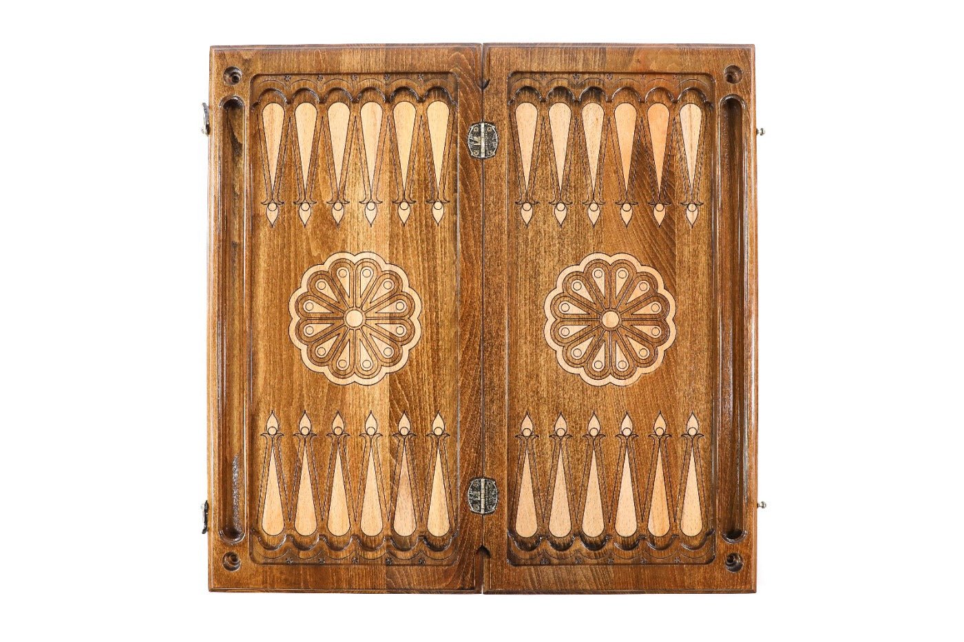 Wooden Backgammon Set Horse Classic 23.6" | 60 cm - Unumperfectus