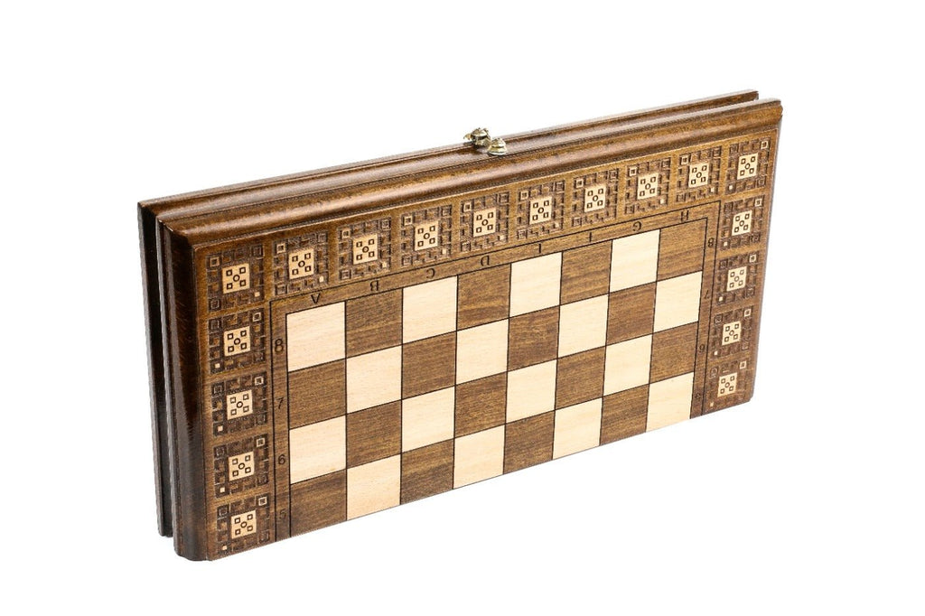 Chess Set & Backgammon Carpet Classic — 40 cm | 19.7" - Unumperfectus