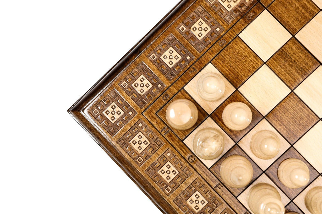 Chess Set & Backgammon Carpet Classic — 40 cm | 19.7" - Unumperfectus