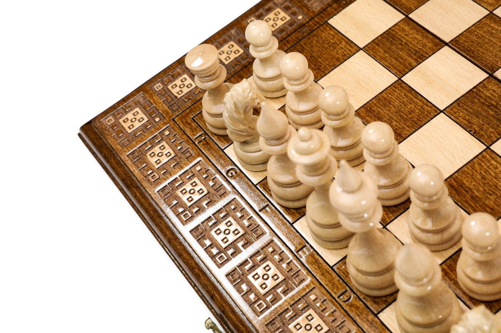 Chess Set & Backgammon Carpet Classic — 40 cm | 19.7" - Unumperfectus