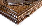Church of St. Gayane backgammon board - close-up of the carved design